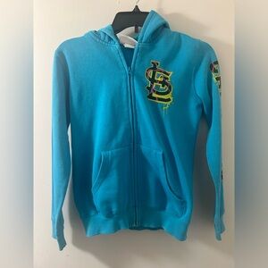 St. Louis Cardinals Blue Jacket with hood girls size 10/12